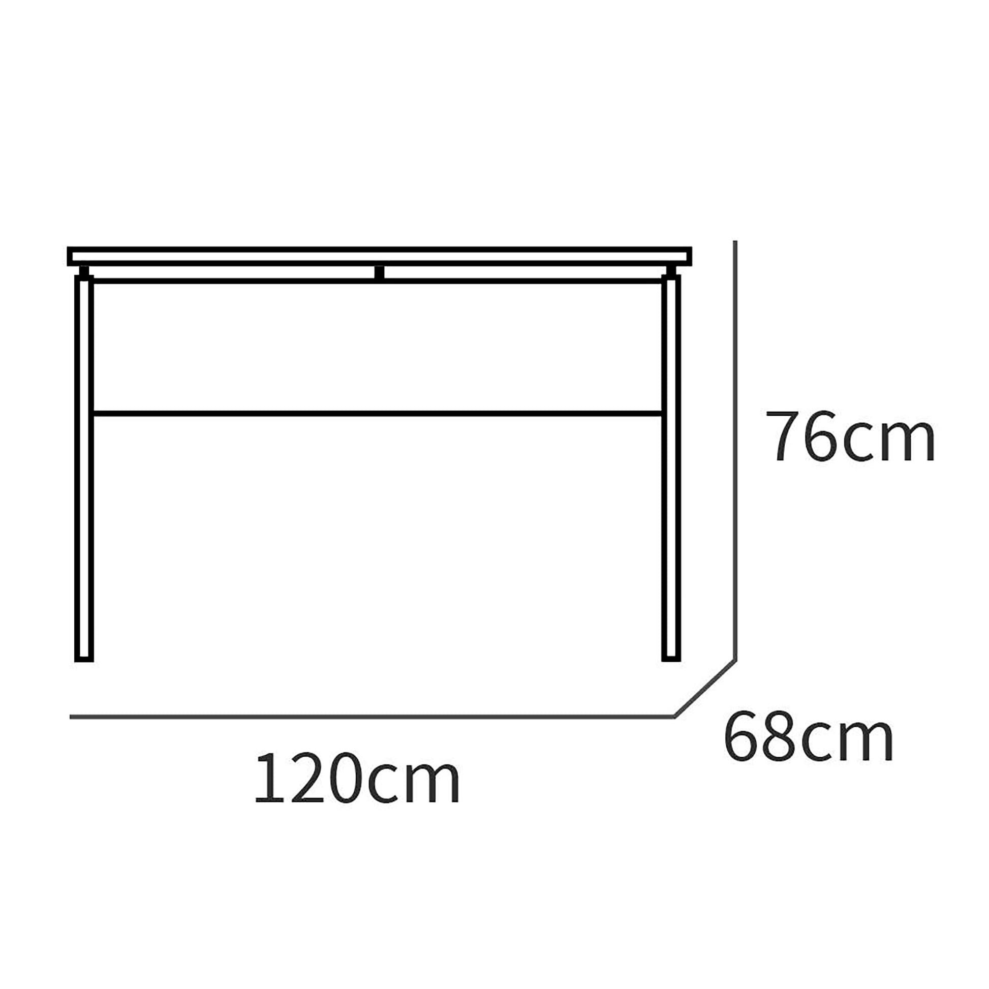 Escritorio, Mesa De Ordenador Oficina, Estudio 76 X 120 X 68 Cm, Despacho, Habitación, Desk, Briebe, Zenith, Madera_5