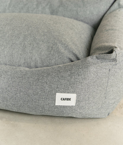Cafide Cama De Material Reciclado Para Perro Con Tejido Basic Gris. Modelo Snozy._1