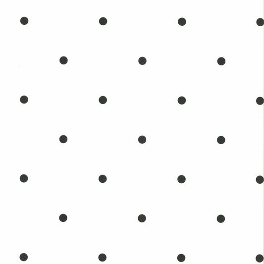 Noordwand Papel De Pared Fabulous World Dots Blanco Y Negro_0