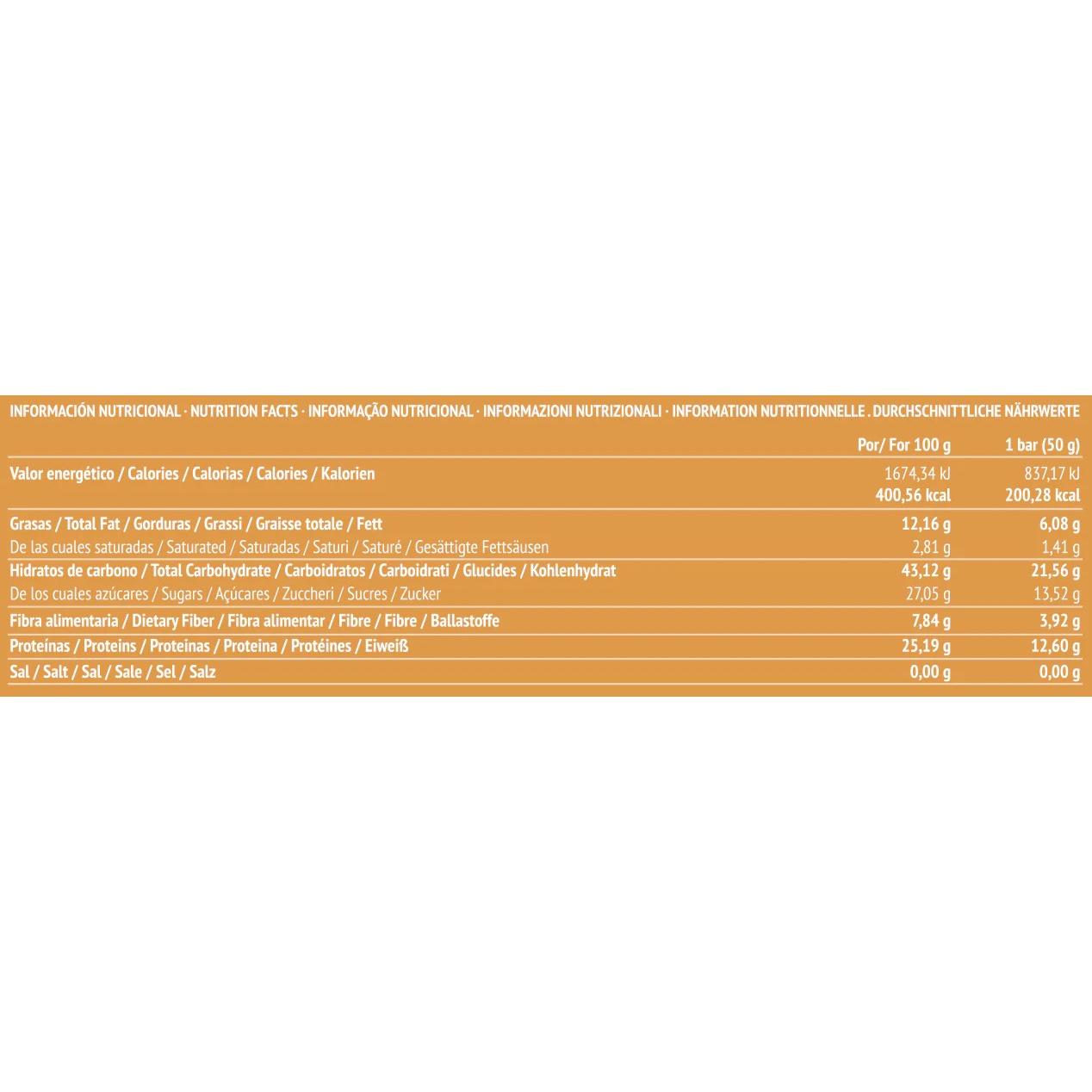 Barra Energética PaleoBull com Tâmaras, Amêndoas, Chia e Laranja, 50g