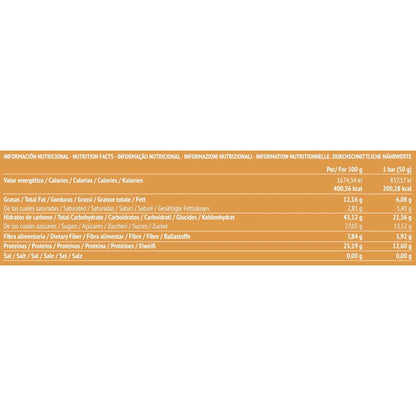 Barra Energética PaleoBull com Tâmaras, Amêndoas, Chia e Laranja, 50g