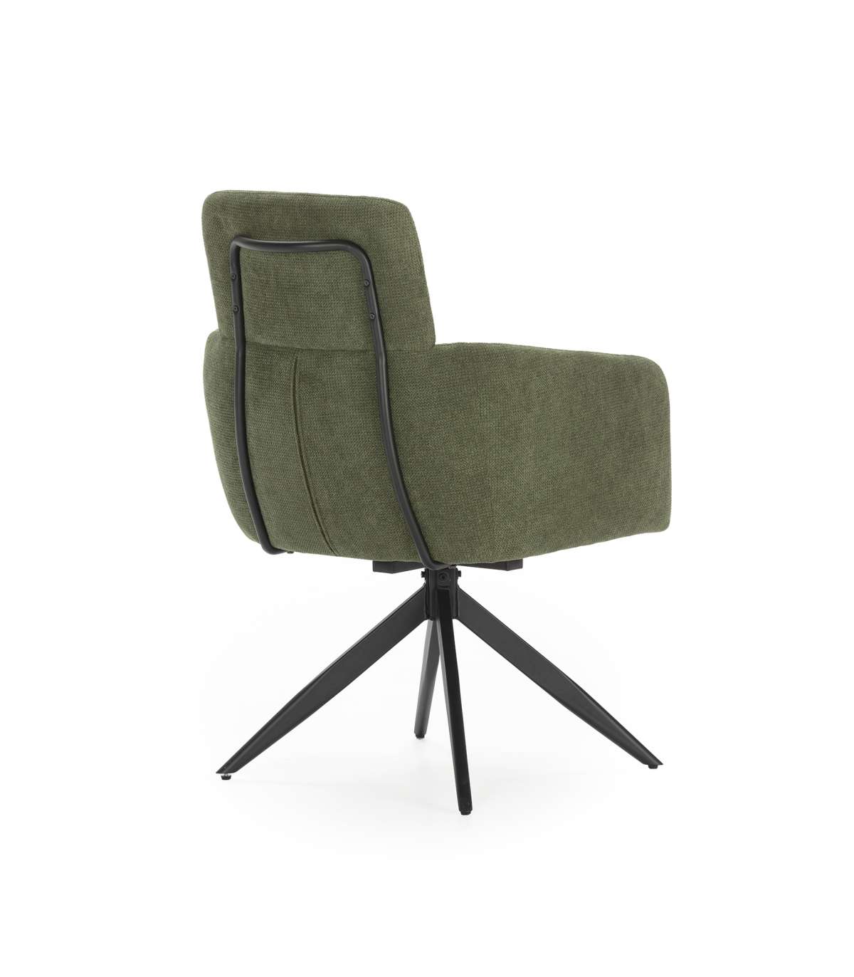 Pack De 2 Sillones Giratorios Modelo Maggie Tapizado Textil Verde, 93cm(alto) 58cm(ancho)_2