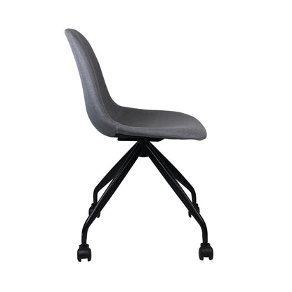 Silla De Escritorio Con Ruedas Basic Gris 85,7x46,5x55,5cm Thinia Home_2