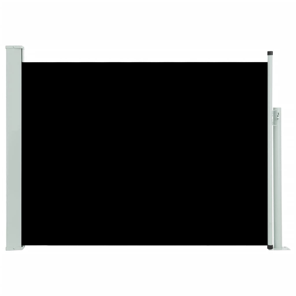 Vidaxl Toldo Lateral Retráctil Para Patio Negro 117x500 Cm_0