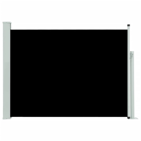 Vidaxl Toldo Lateral Retráctil Para Patio Negro 117x500 Cm_0