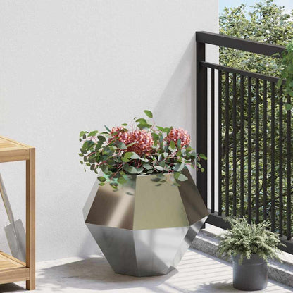 Jardinera 2 Uds. Plateado 50 X 50 X 40 Cm Acero Galvanizado_3