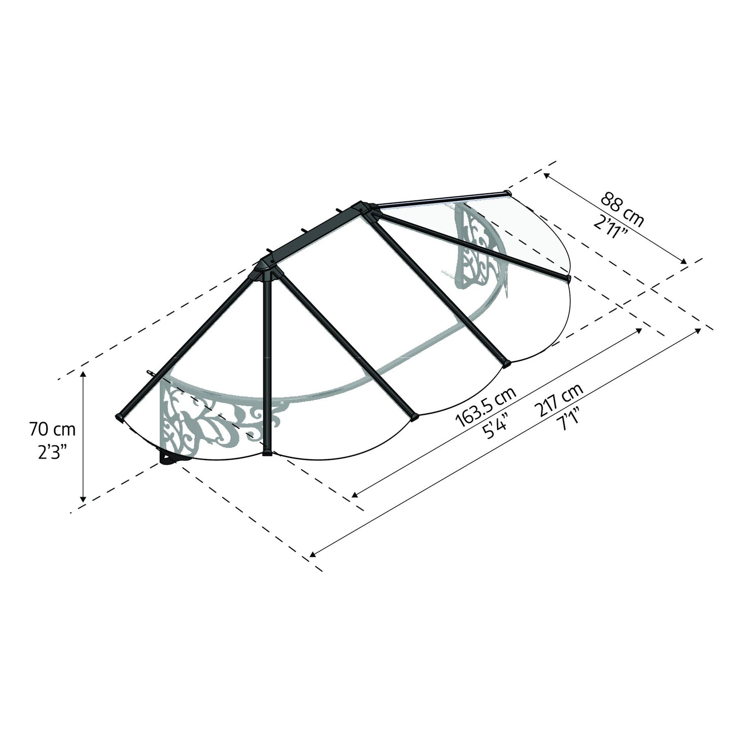 Canopy Lily para porta 88x216 cm Canopia