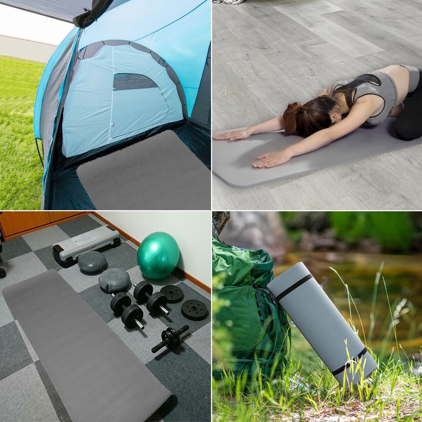 Colchoneta Espuma Camping / Gimnasio / Yoga / Ejercicio 180 X 50 Cm._1