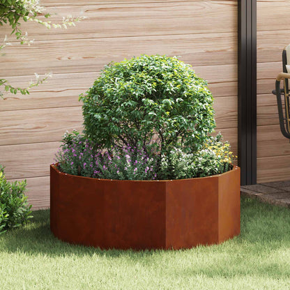 Jardinera Oxidado 90 X 90 X 35 Cm Acero Autopatinable_1