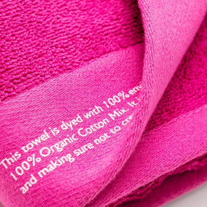 Toalla 90x150 Algodón Orgánico 450gsm Fucsia Benetton_5