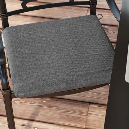 Outsunny Conjunto De Cojines Para Sillas De Comedor 47x47x7 Cm Gris_3