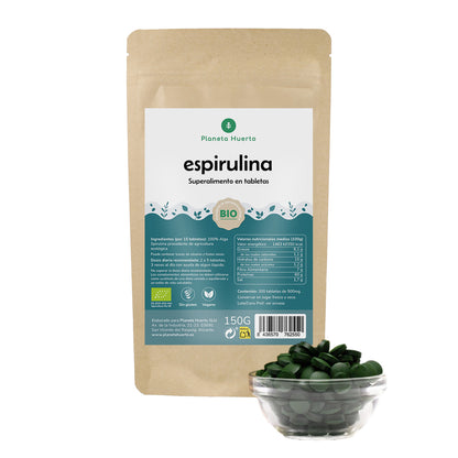 Spirulina 500mg BIO Planeta Huerto 300 comprimidos