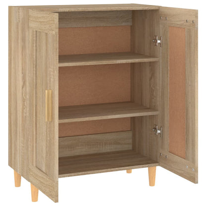 Aparador De Madera Contrachapada Roble Sonoma 69,5x34x90 Cm / Vetonek_3