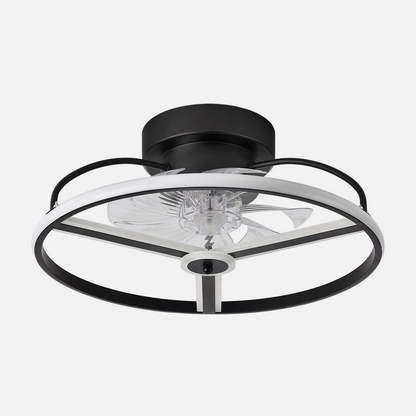 Ventilador 60w Dc Bora Negro 8 Aspas Transp. 18x50x50cm 6vel. 3 Colores C/remoto, Mem., Timer, Reg. Intensidad 5100lm_3