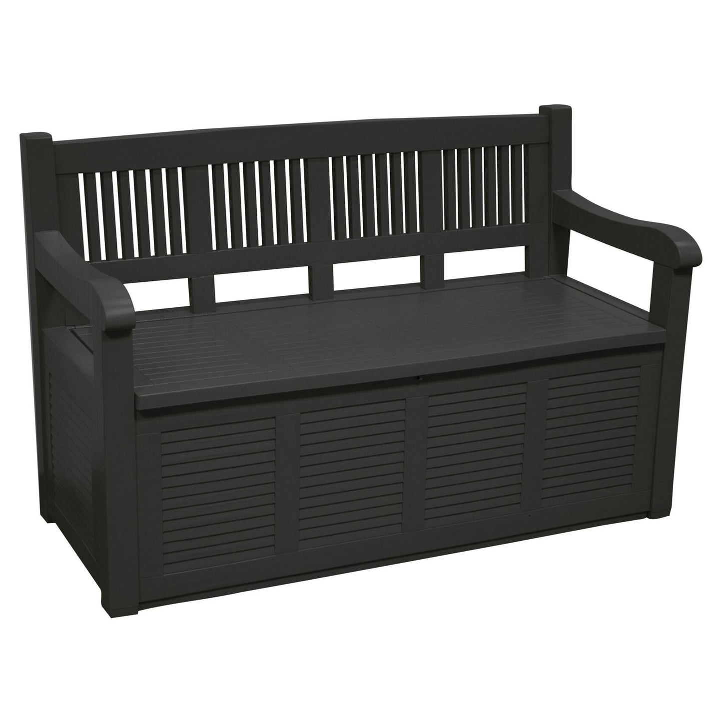 Well Home Banco-baúl Pasillero En Madera 280l Color Gris 130x60x85cm_0