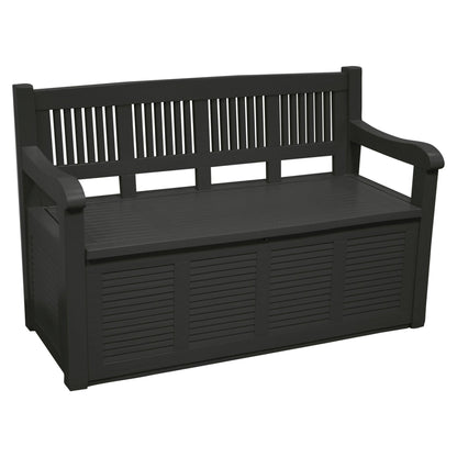 Well Home Banco-baúl Pasillero En Madera 280l Color Gris 130x60x85cm_0