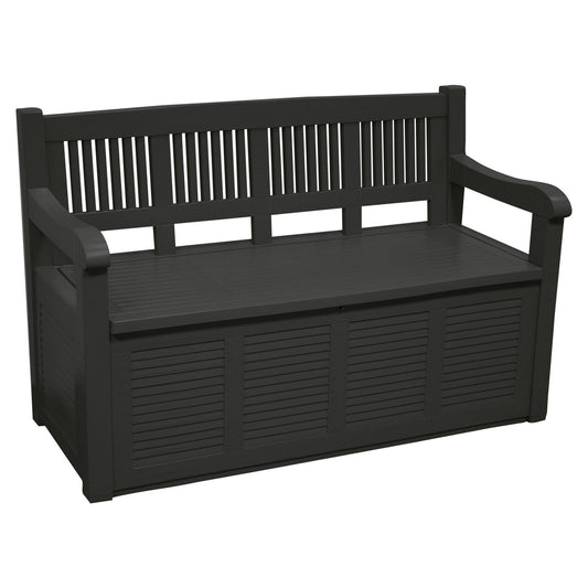 Well Home Banco-baúl Pasillero En Madera 280l Color Gris 130x60x85cm_0