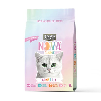 Pack 12x Kit Cat Arena Eco Nova - Confetti 7 L Arena para gatos