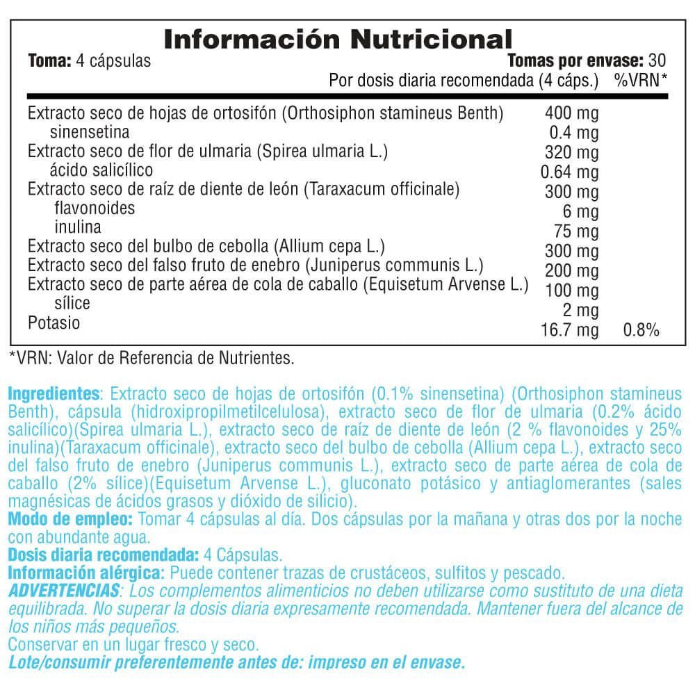 Water Loss - 120 Cápsulas Vegetales - Diuréticos - Smart Supplements_5