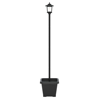 Farola Solar Con Macetero With Led Bulb Negro 32 X 32 X 158 Cm_5