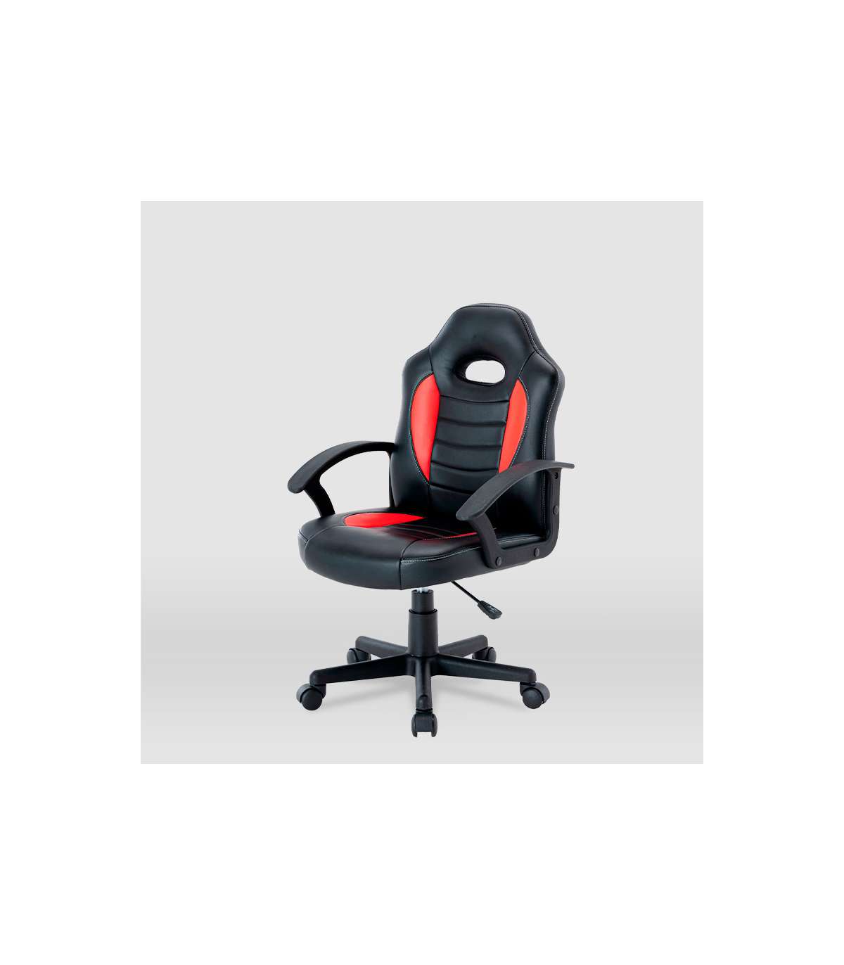 Silla Gaming Zoe Tapizada En Piel Sintética Negro/rojo, 92/102cm(alto) 56cm(ancho) 54cm(l_4