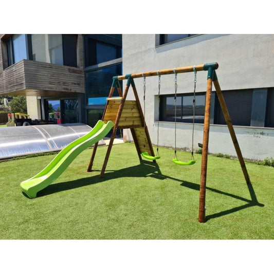 Parque Infantil Masgames Mauna Loa L (madera Redonda) Pared De Escalada Con 5 Presas._0