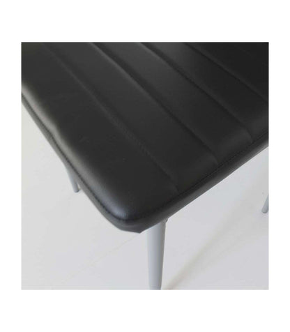 Pack De 4 Sillas Md-galera Tapizadas En Tejido Pu Negro, 93cm(alto) 43cm(ancho) 42.5cm(lar_3