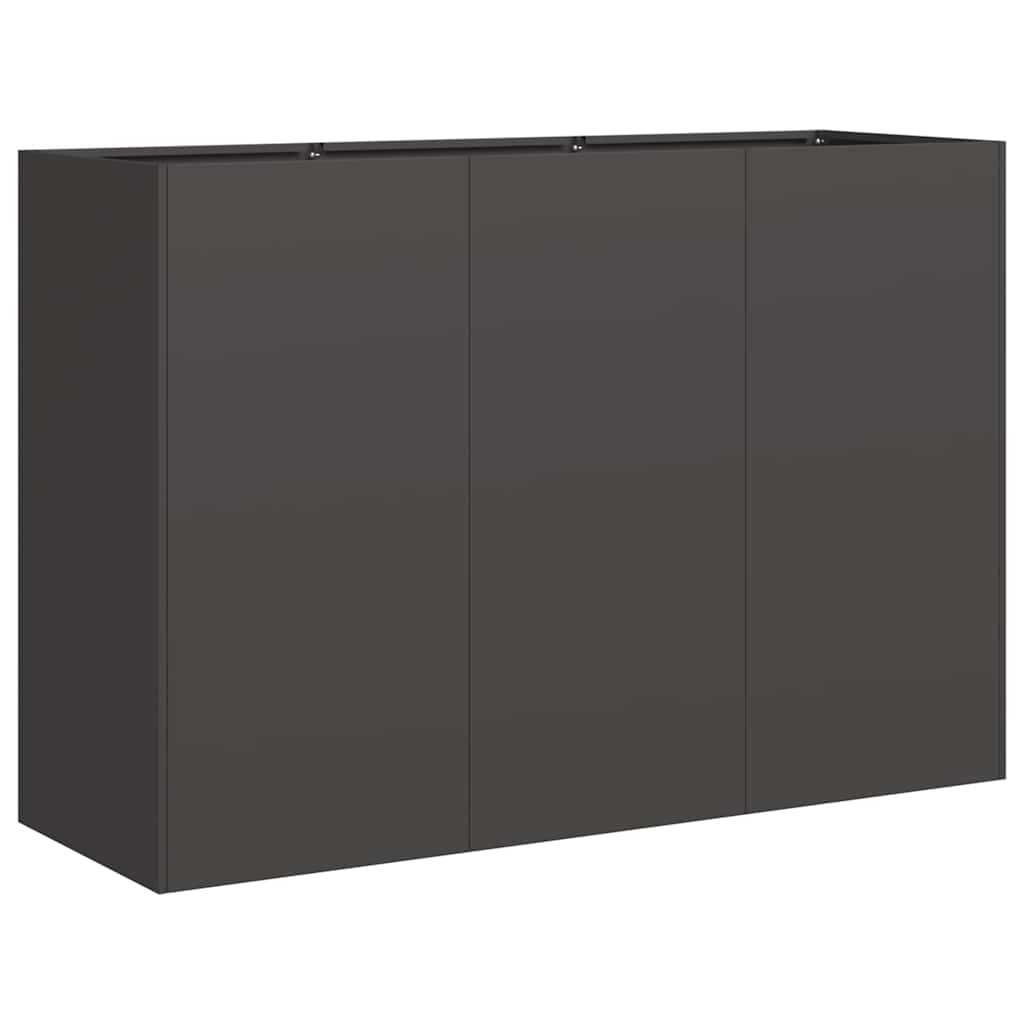 Jardinera De Acero Laminado En Frío Negro 120x40x80 Cm_0