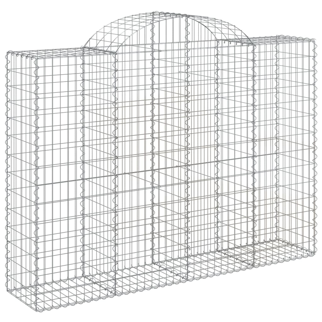 Cestas Gaviones 30 Uds Forma De Arco Hierro 200x50x140/160 Cm_2