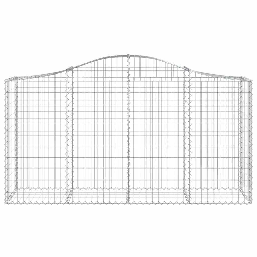 Cestas De Gaviones 18 Uds Forma De Arco Hierro 200x50x100/120cm_3