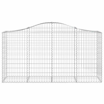 Cestas De Gaviones 18 Uds Forma De Arco Hierro 200x50x100/120cm_3