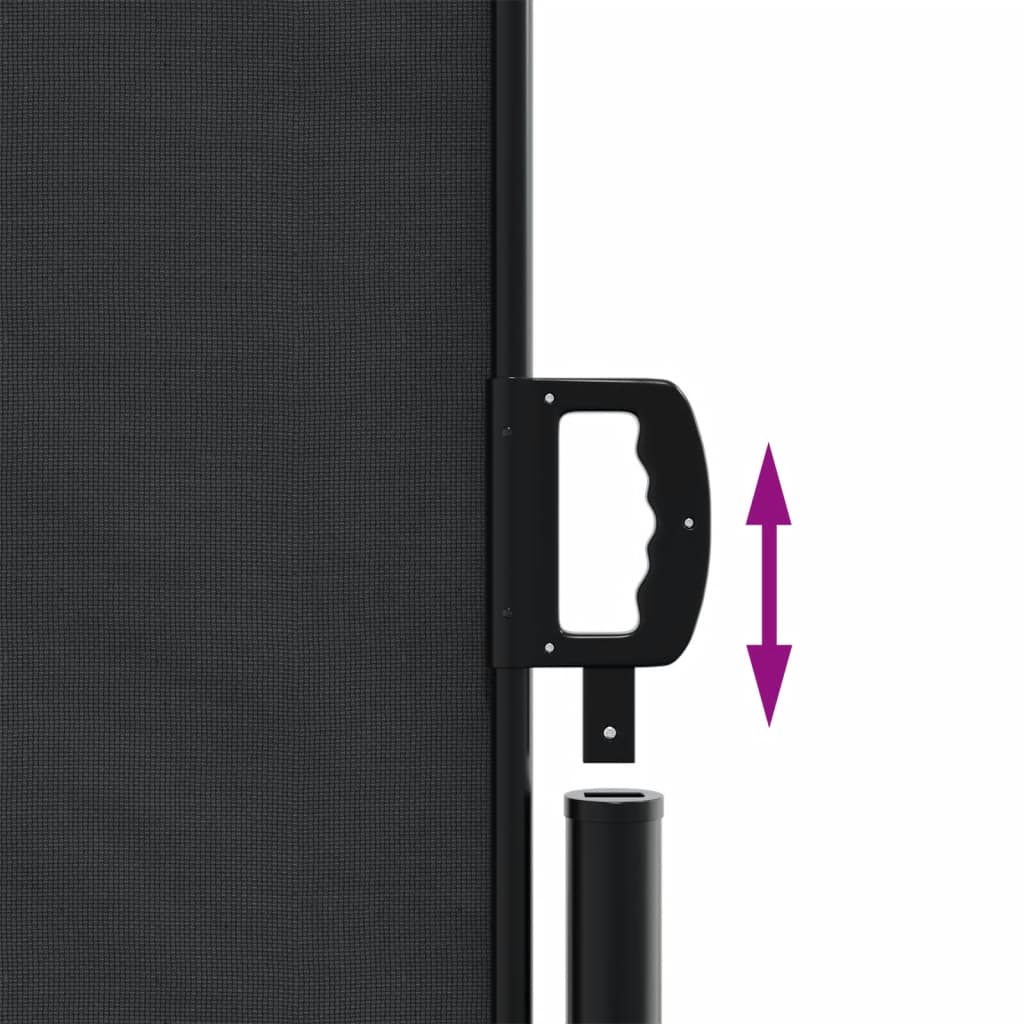 Toldo Lateral Retráctil Negro 160x1000 Cm_4