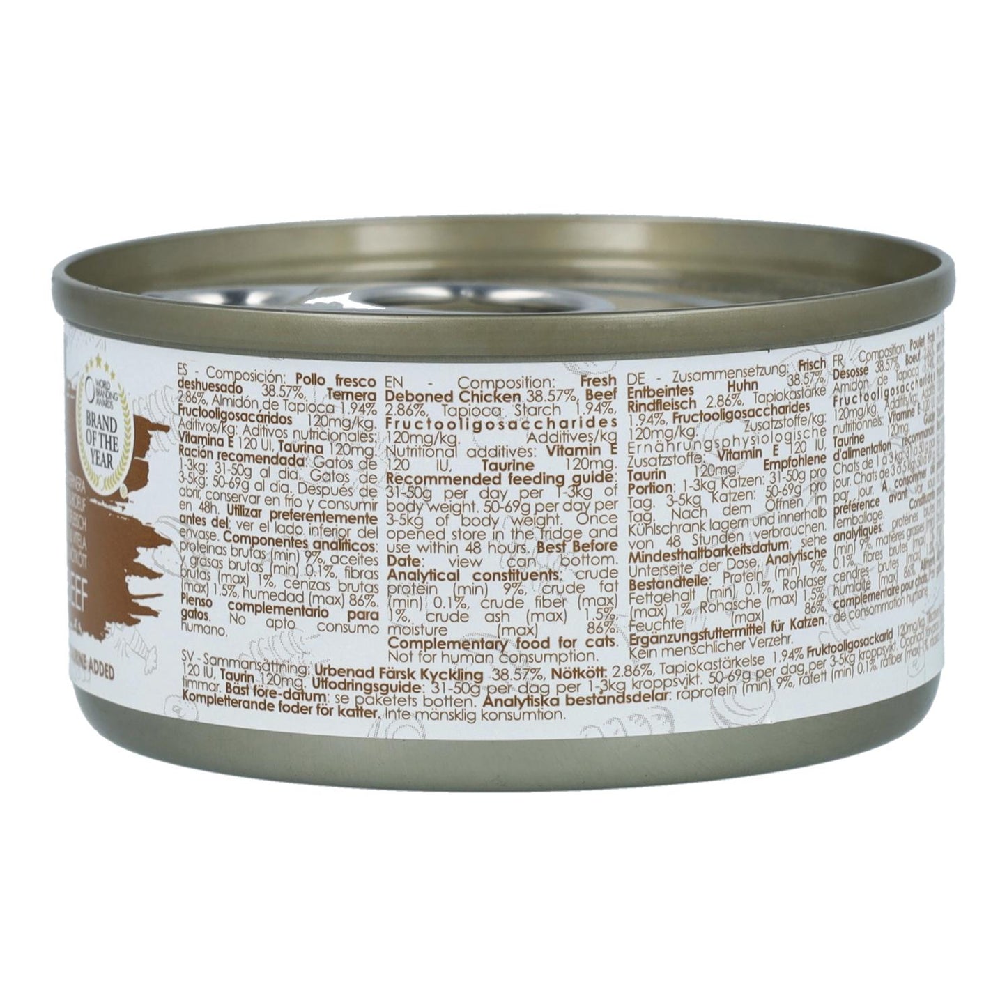Kit Cat Canned Gravy - Frango e Carne 70g Ração húmida para gatos com molho