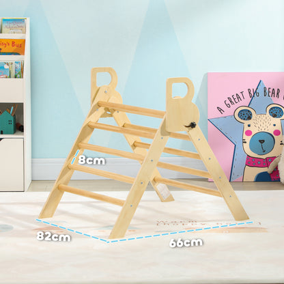 Escalador Para Niños Aiyaplay Tablero Multicapa De Pino Madera Natural 82x66x71 Cm_2