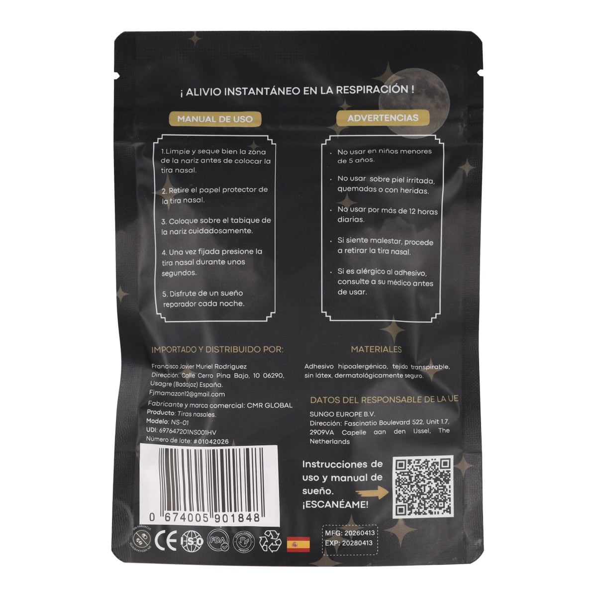 Tiras Nasales PRO Premium CMR Global 60 uds