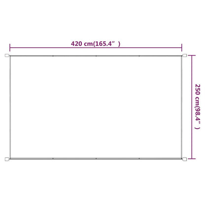 Vidaxl Toldo Vertical Tela Oxford Azul 250x420 Cm_2