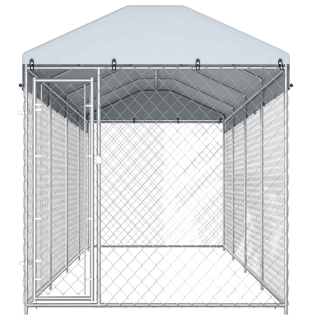 Perrera De Exterior Con Tejado 760x190x225 Cm_3