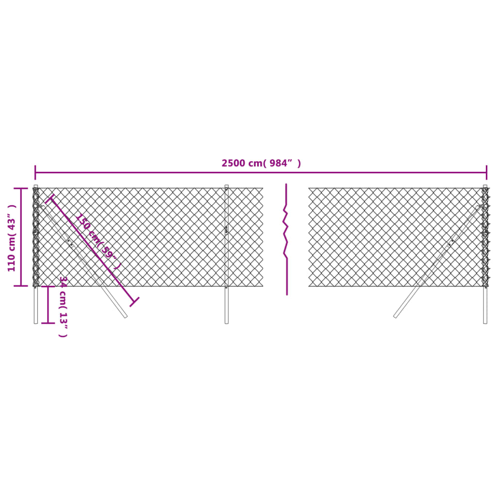 Cerca De Alambre Verde 1,1x25 M / Vetonek_3