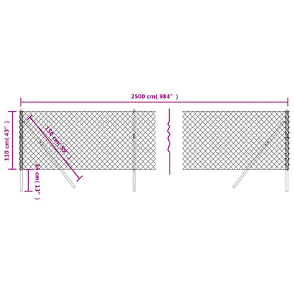 Cerca De Alambre Verde 1,1x25 M / Vetonek_3