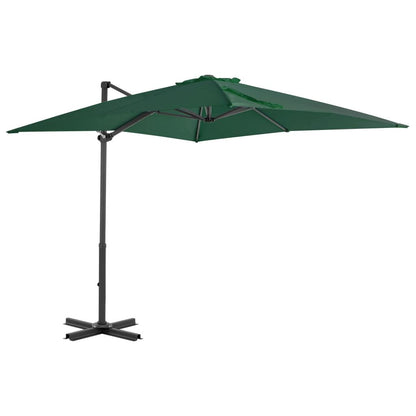 Vidaxl Sombrilla Jardín Voladiza Con Palo De Aluminio Verde 250x250 Cm_0