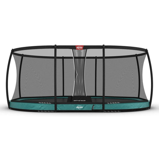 Cama Elastica Berg Inground Grand Champion 520 + Red Deluxe Verde Safety Net Deluxe._0