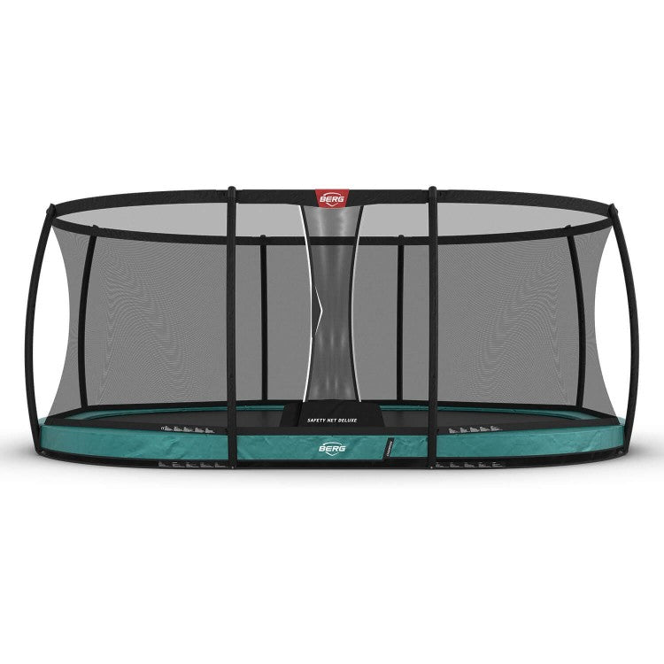 Cama Elastica Berg Inground Grand Champion 350 + Red Deluxe Verde._0