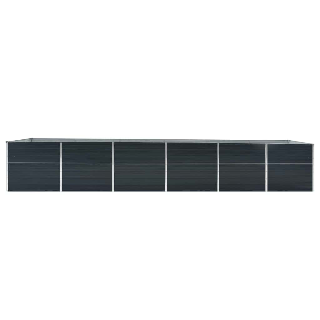 Arriate De Jardín De Acero Galvanizado Antracita 480x80x77 Cm_4