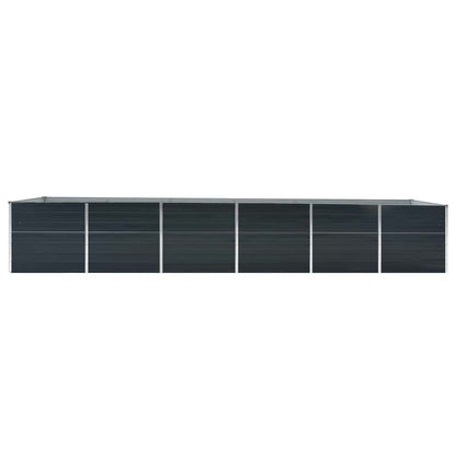 Arriate De Jardín De Acero Galvanizado Antracita 480x80x77 Cm_4