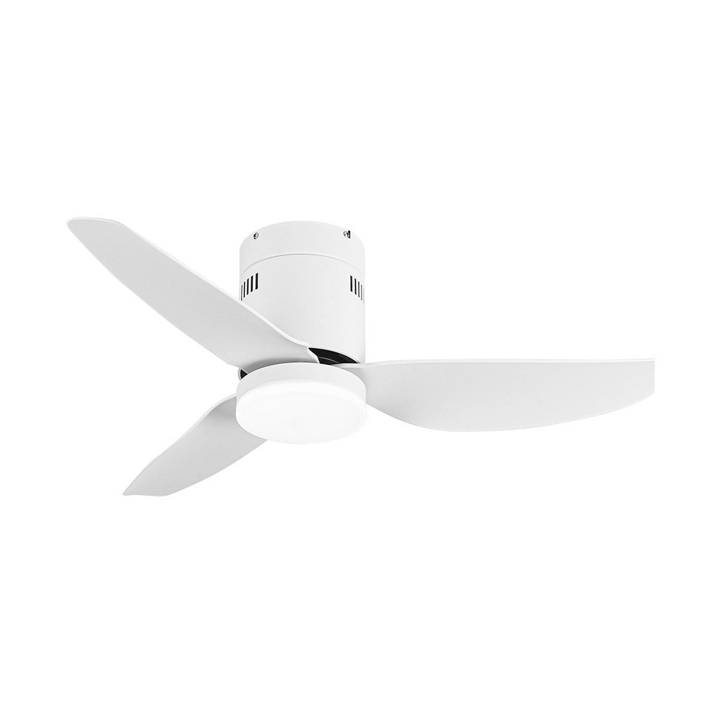 Ventilador Dc Borax 20w Blanco 3aspas 6vel 3000-4000 -6500k 2350lm Remoto, Memoria, Temporizador 27x101x101cm_1