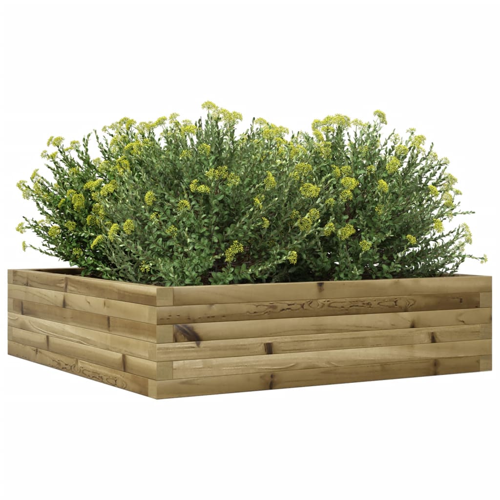 Jardinera De Madera De Pino Impregnada 90x90x23 Cm_3