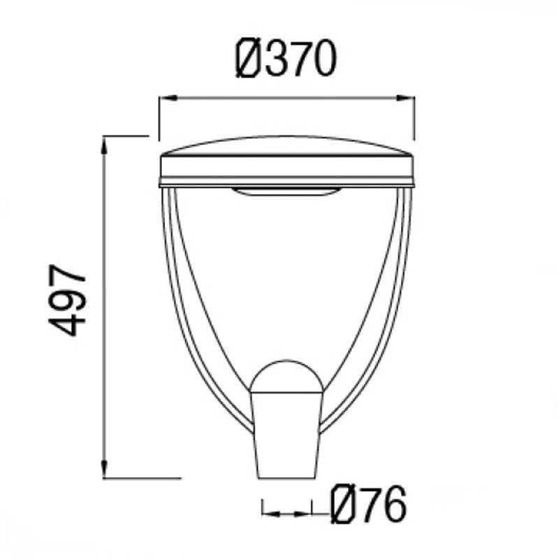 Farola Led 40w Conic Chipled Lumileds 160lm/w, Blanco Neutro_2