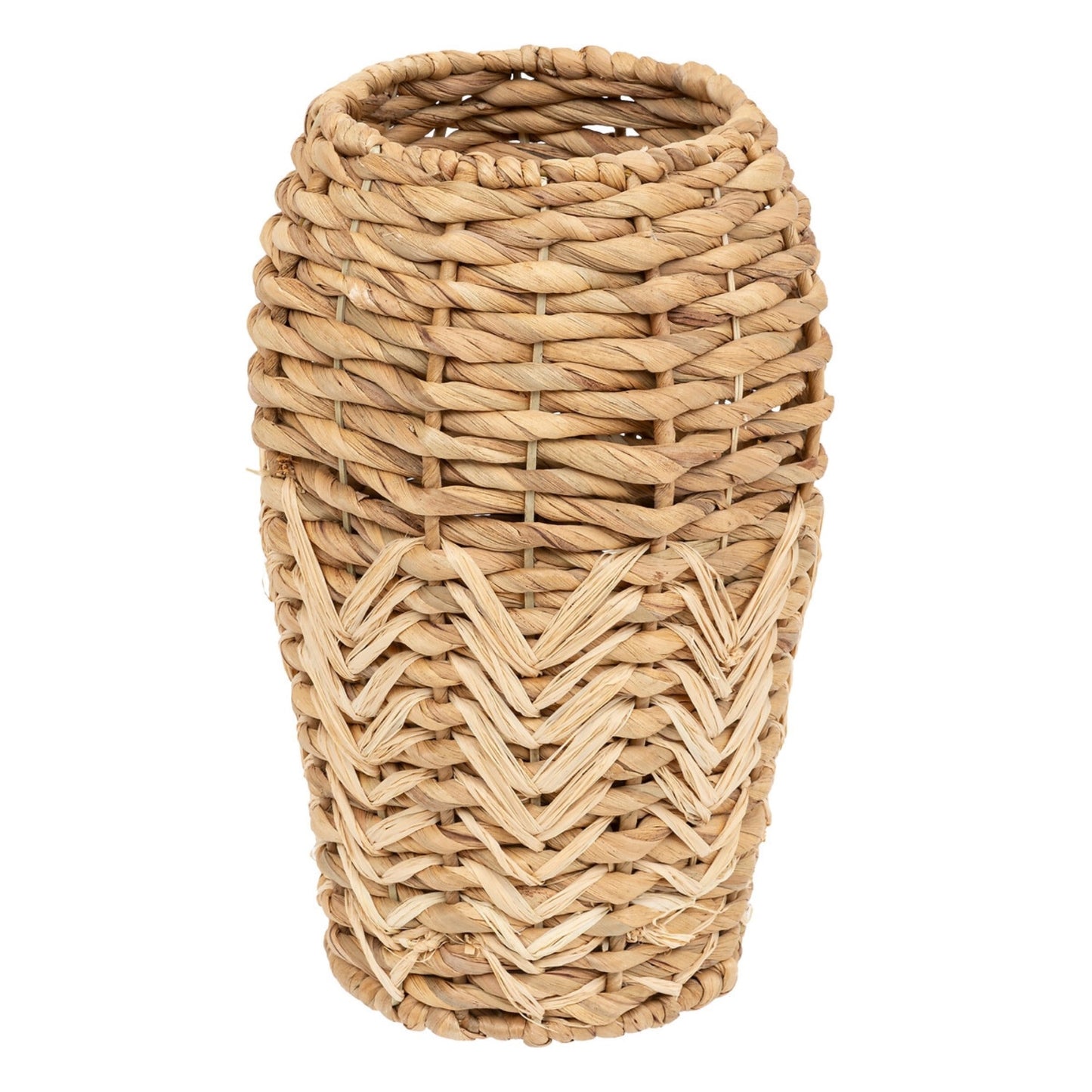 Jarrón Exotic Panama En Fibra De Jacinto Natural_0