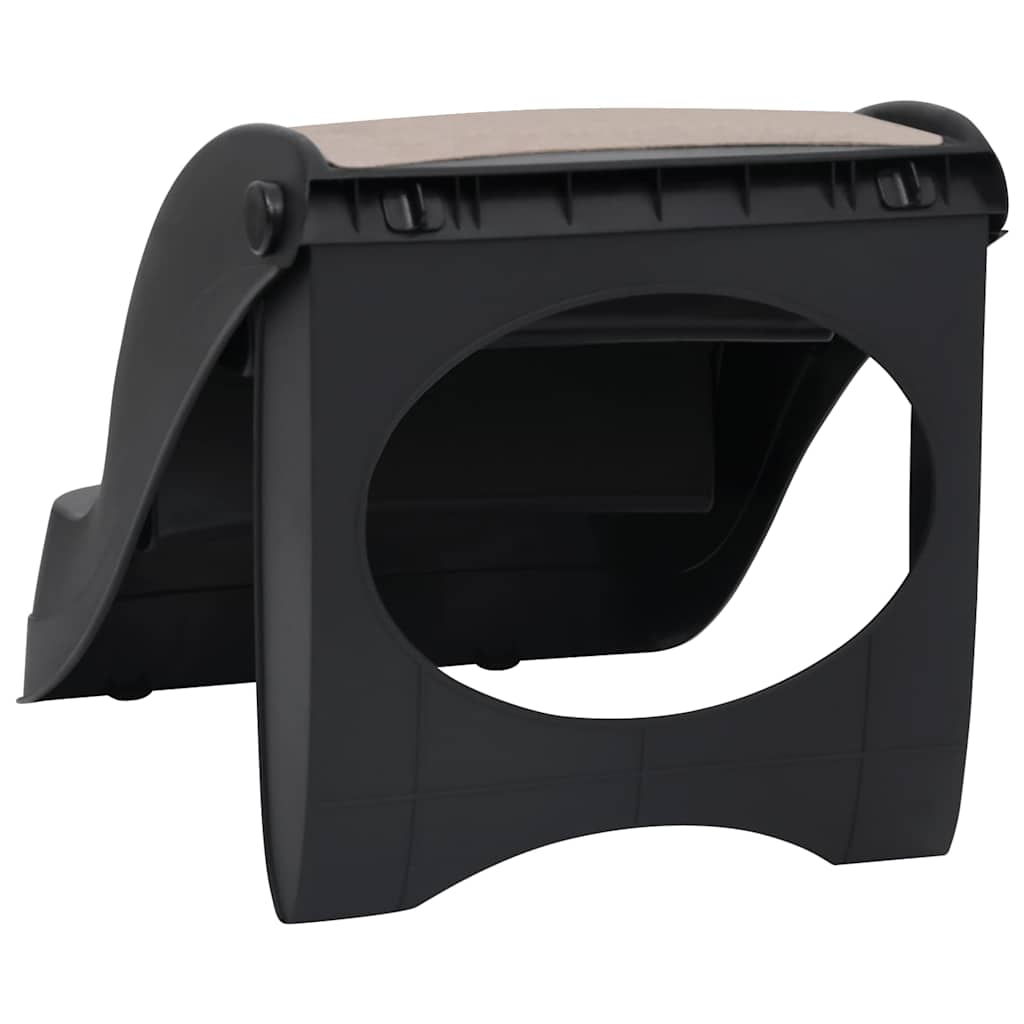 Escalera Para Perros Plegable De 3 Peldaños Negra_4