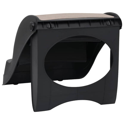 Escalera Para Perros Plegable De 3 Peldaños Negra_4